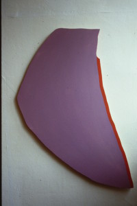 WVZ 4-6-86, Acryl auf Spanplatte, "fremder Mond", 1986, 60 x 120